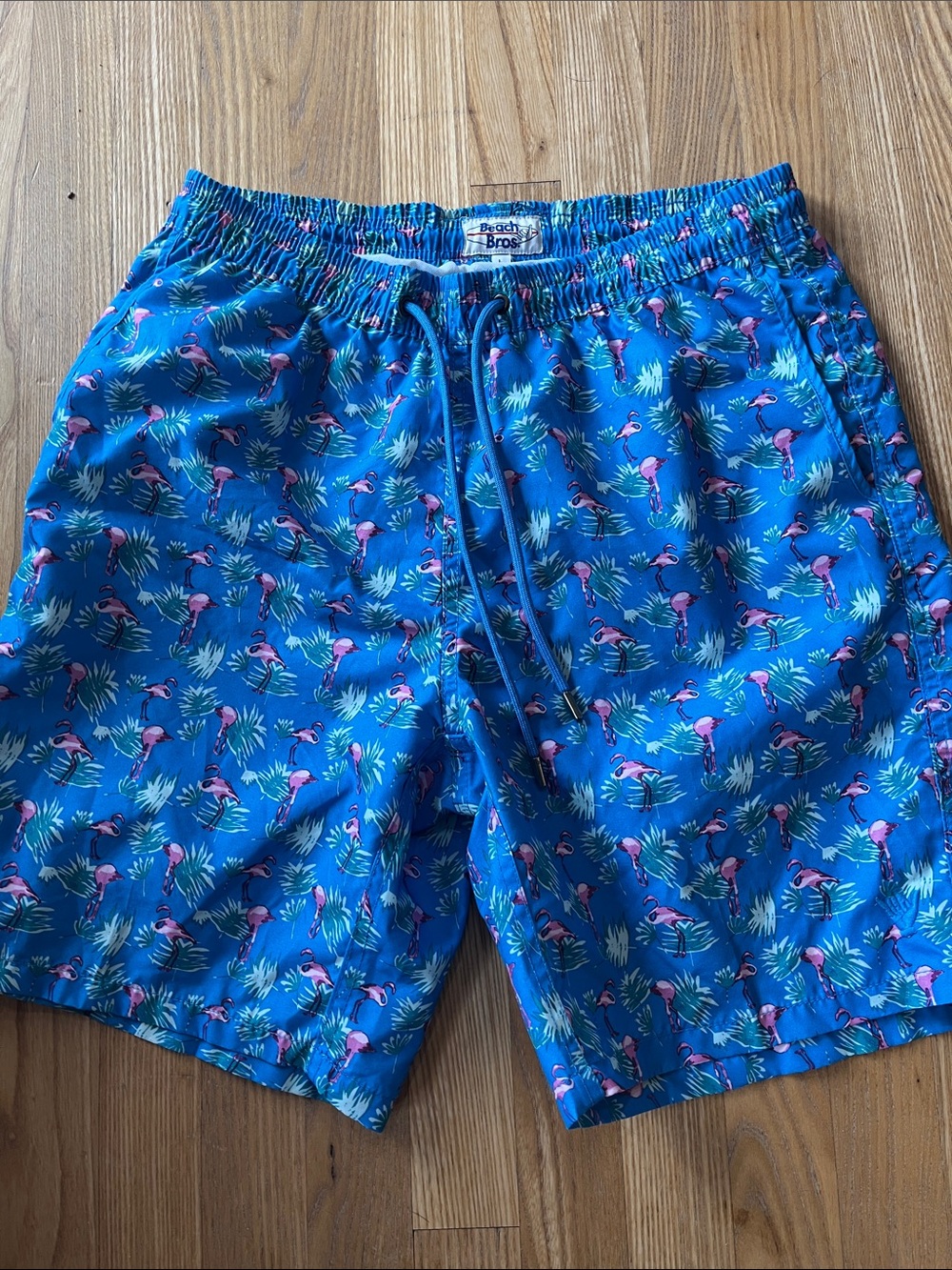 Men's Blue Flamingo Swim Trunks Beach Brother’s size L
